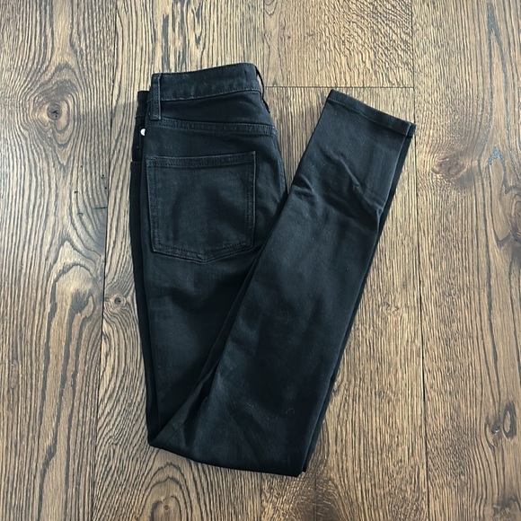 NWT WeWoreWhat High Rise Skinny Zip Jeans in Black - Picture 8 of 9